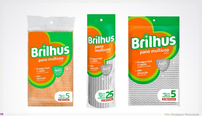 Brilhus apresenta novos panos multiuso