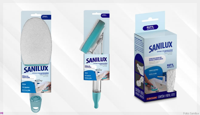 Sanilux cria esponja com reservatório para banheiro