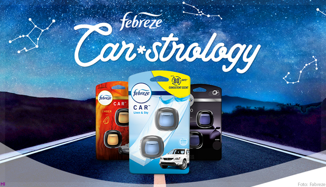 Febreze Car olha para as estrelas para criar a coleção CARstrology nos EUA
