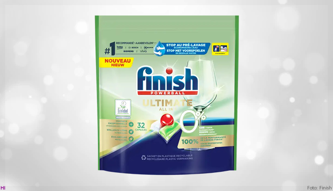 Reckitt lança embalagem à base de papel para Finish