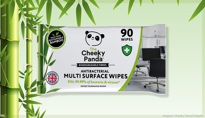 The Cheeky Panda lança wipes de limpeza aprimorados