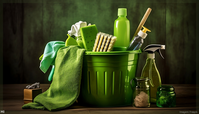 Verde nem sempre significa limpo em produtos de limpeza