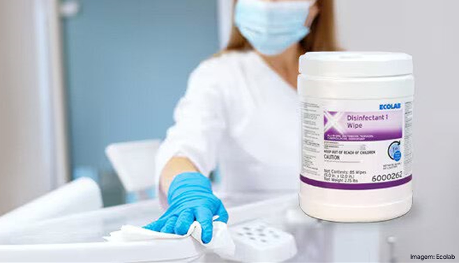 Ecolab lança wipe 100% plastic-free para ambientes de saúde