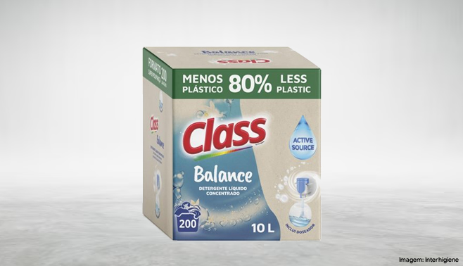 Portuguesa Interhigiene apresenta detergente Class Balance em bag-in-box