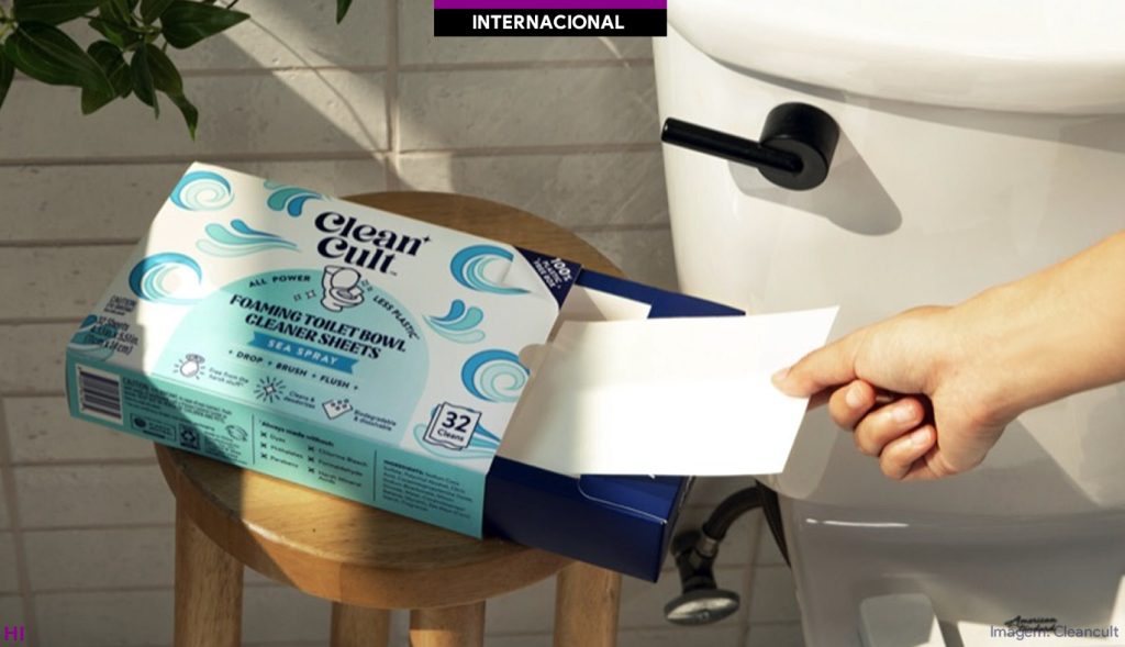 Cleancult adiciona limpador de vaso sanitário em formato de folha