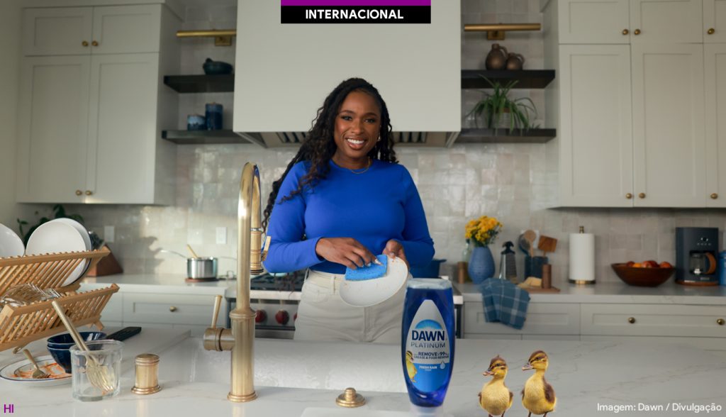 Jennifer Hudson e os patinhos de Dawn em nova campanha da P&G