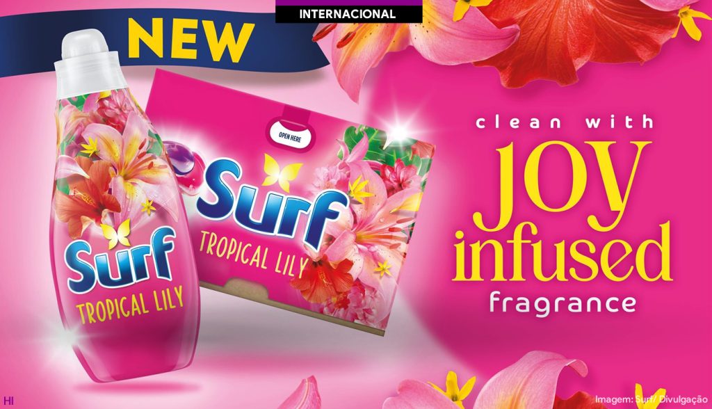 Surf renova linha de lavanderia com fragrâncias que estimulam o humor